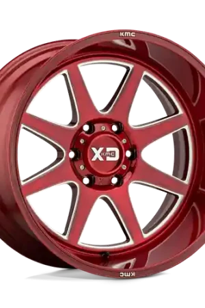 XD XD844 PIKE 5X127 20X10 -18 BRUSHED RED WITH MILLED ACCENT Certified