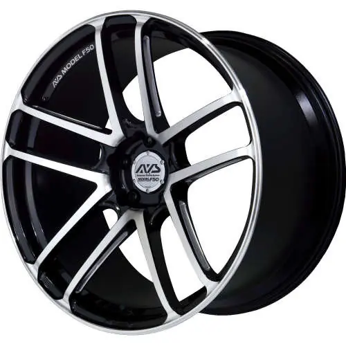 Advan Racing MODEL F50 5x114.3 19x8.5 +43 GLOSS BLACK COMBI Free Shipping
