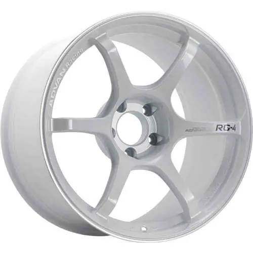 Buy Direct Advan Racing RG-4 5x112 18x10.5 +32 RACING WHITE METALLIC & RING