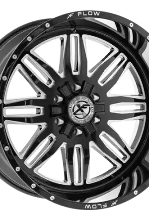XFX Flow XFX-303 5x127/5x139.7 26x12 -44 Gloss Black & Milled Fresh Stock