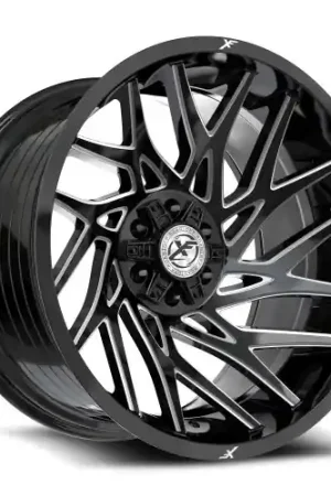 XF Off-Road XF-229 5x127/5x139.7 22x12 -44 Gloss Black & Milled Top Rated