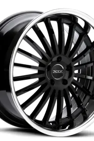 XIX Wheels XIX 59 5x114.3 20x8.5 +20 GLOSS BLACK WITH STAINLESS STEEL LIP Sale