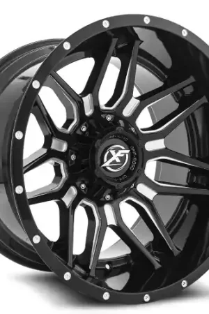 XF Off-Road XF-222 5x127/5x139.7 20x10 -12 Gloss Black & Milled Discount