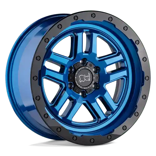 Black Rhino BARSTOW 6X135 20X9.5 +12 DEARBORN BLUE W/ BLACK RING Get Yours