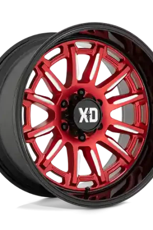XD XD865 PHOENIX 6X139.7 20X10 -18 CANDY RED MILLED WITH BLACK LIP New Release