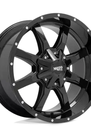 Affordable Moto Metal MO970 6X135/6X139.7 18X10 -24 GLOSS BLACK WITH MILLED LIP