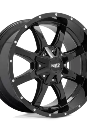 Moto Metal MO970 8X170 20X9 +0 GLOSS BLACK WITH MILLED LIP Secure Checkout