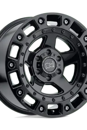 Black Rhino CINCO 6X135 20X9.5 +12 GLOSS BLACK W/ STAINLESS BOLT Same Day Shipping