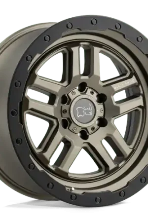 Black Rhino BARSTOW 5X120 18X8 +30 MATTE BRONZE W/ MATTE BLACK RING Genuine