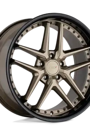 TSW PREMIO 5X120 20X8.5 +35 MATTE BRONZE W/ GLOSS BLACK LIP Big Sale