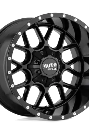 Moto Metal MO986 SIEGE 8X170 20X9 +0 GLOSS BLACK Fast Shipping