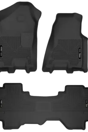 Husky Liners 19-24 Dodge Ram 1500 X-Act Front + 2nd Seat Floor Liner Set - Black Hot Picks