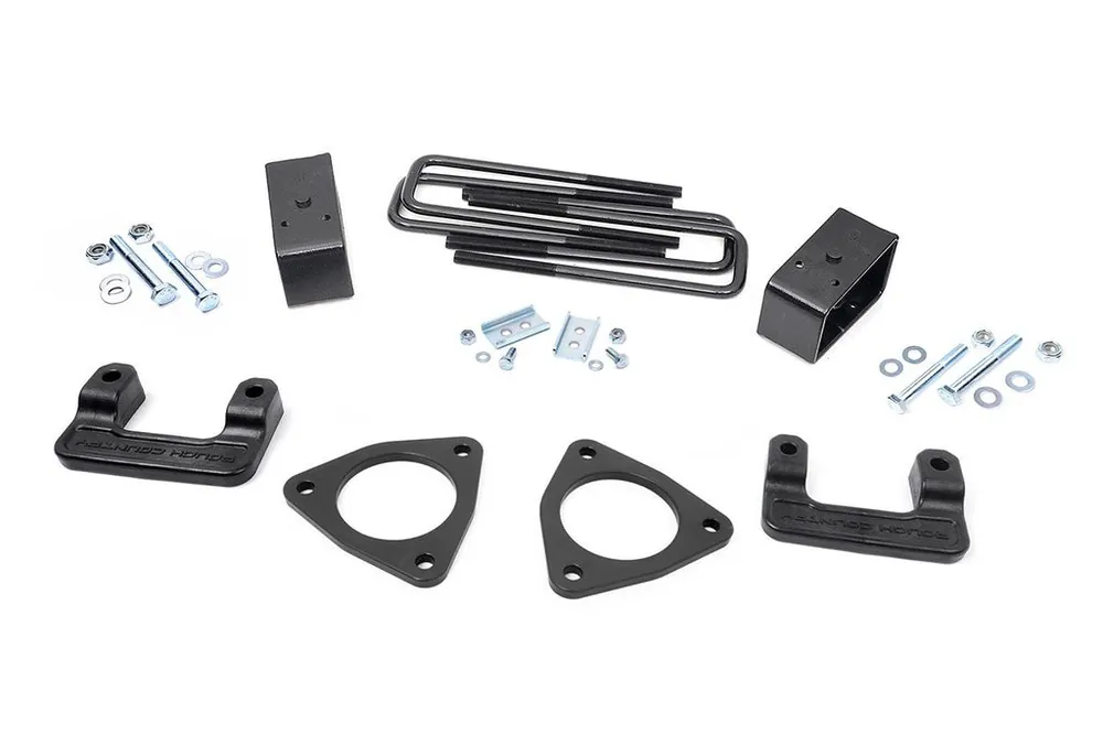 2.5 Inch Leveling Lift Kit 14-18 1500 Sierra Denali w/MagneRide Cast Aluminum Rough Country Fan Favorite