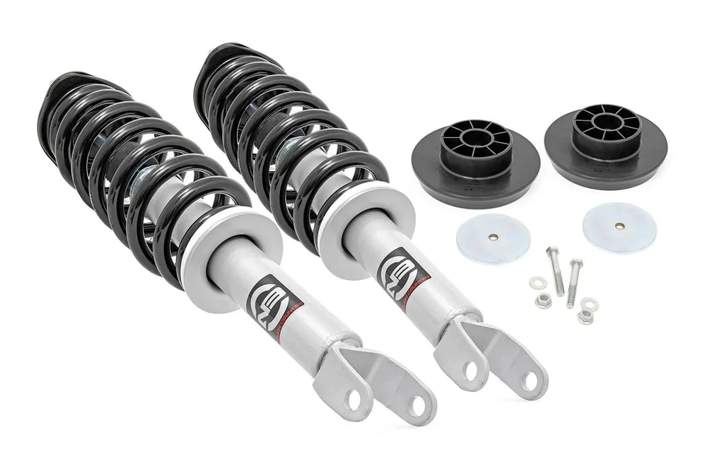 2.5 Inch Suspension Lift Kit w/N3 Lifted Struts 09-11 RAM 1500 4WD Rough Country Clearance