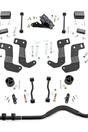 3.5 Inch Jeep Suspension Lift Kit Control Arm Drop & Vertex Shocks 18-20 Wrangler JL Rough Country Free Delivery