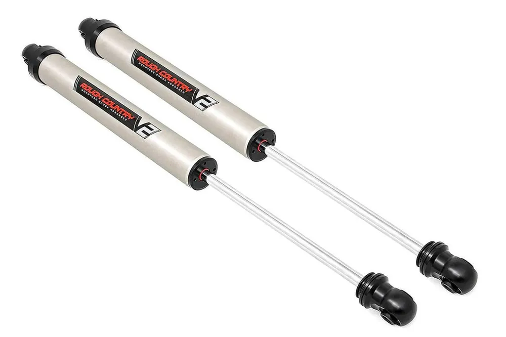 Dodge RAM 1500 4WD 09-18 V2 Rear Monotube Shocks Pair 0-3 Inch Rough Country Free Delivery