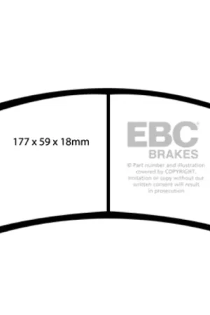 Weekend Sale EBC 02 Cadillac Escalade 5.3 (Akebono rear caliper) Yellowstuff Front Brake Pads