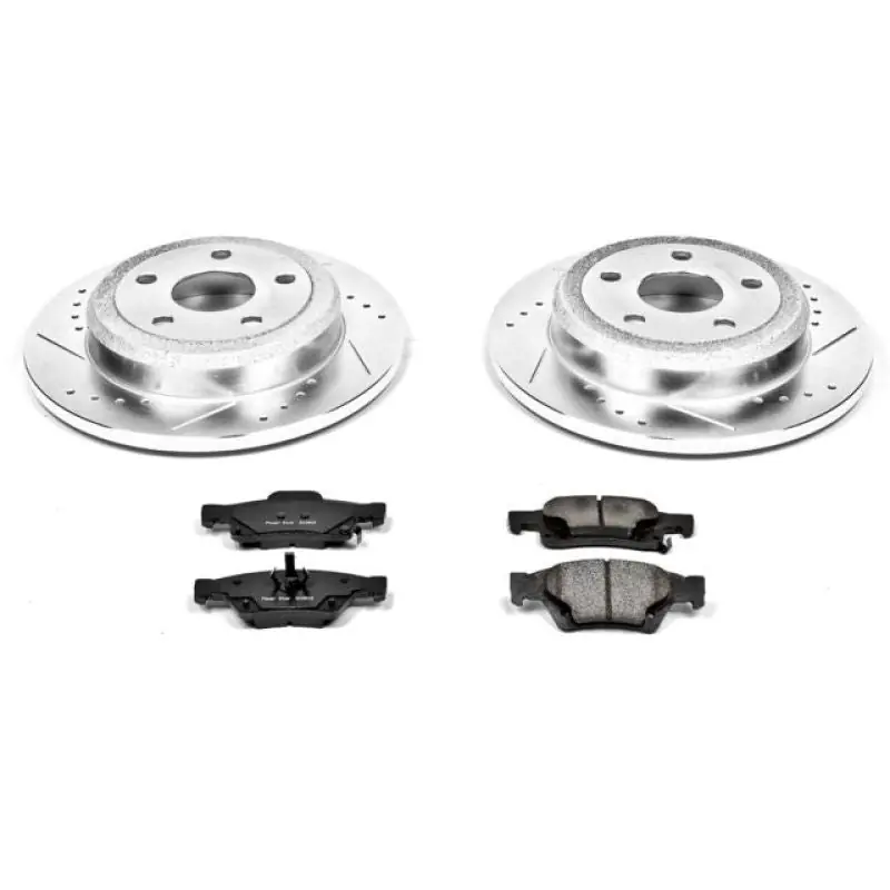 Worldwide Shipping Power Stop 11-19 Dodge Durango Rear Z23 Evolution Sport Brake Kit