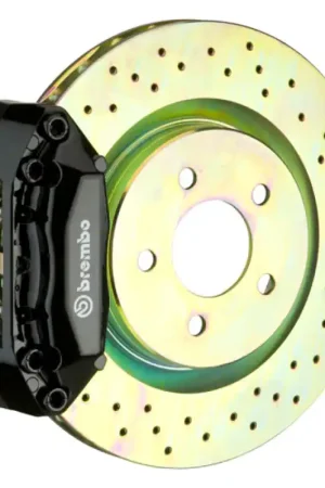 Price Cut Brembo 12-19 Fiat 500 Pop/Sport/Abarth Fr GT BBK 4Pist Cast 2pc 28 5x28 1pc Rotor Drilled-Black