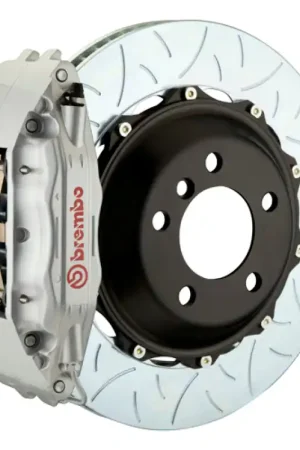 Brembo 01-07 C-Class/Includ. AMG Front GT BBK 4 Pist Cast 2pc 355x32 2pc Rotor Slotted Type3-Silver Certified