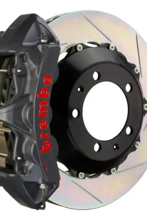 Last Chance Brembo 07-15 TT 3.2L/09-15 TTS Front GTS BBK 6 Piston Cast 355x32 2pc Rotor Slotted Type1-Black HA