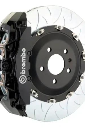 Warranty Included Brembo 20+ Corvette C8/C8 Z51 Front GT BBK 6 Piston Cast 380x34 2pc Rotor Slotted Type-3-Black