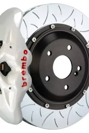 Latest Brembo 09-16 Panamera/S/4S/Turbo Rear GT BBK 4 Piston Cast 380x28 2pc Rotor Slotted Type3- White