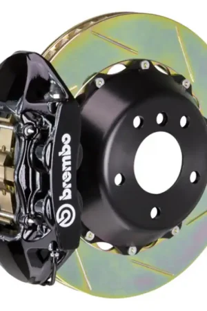 Brembo 03-09 Range Rover Rear GT BBK 4 Piston Cast 380x28 2pc Rotor Slotted Type-1-Black Wholesale