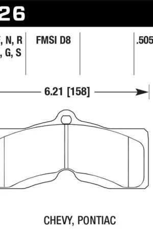 Authentic Hawk Performance Ceramic Street Brake Pads