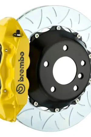 Brembo 00-03 Z8 (E52) Rear GT BBK 4 Piston Cast 345x28 2pc Rotor Slotted Type-3- Yellow Get Yours