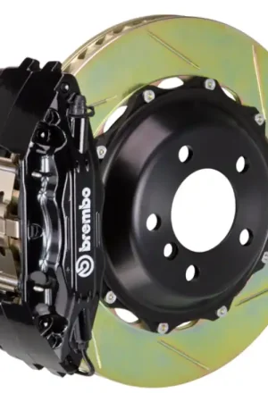 Brembo 01-07 V70/R/01-09 S60/R Front GT BBK 4 Piston Cast 2pc 332x32 2pc Rotor Slotted Type1-Black Must Have