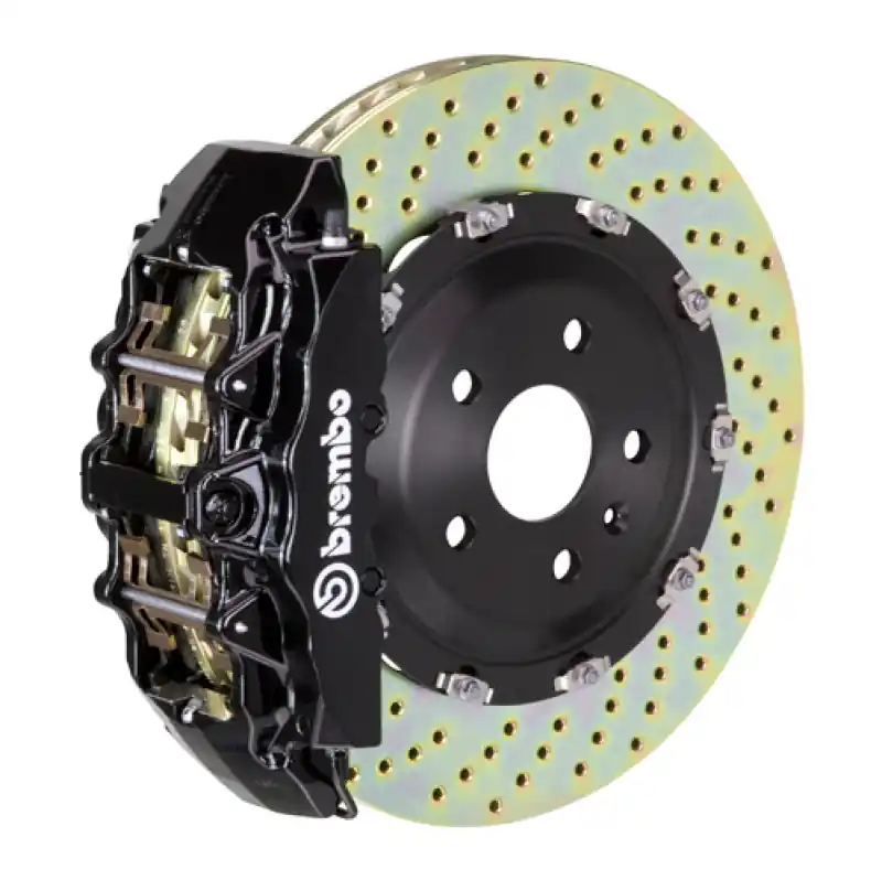 Authentic Brembo 20+ 992 C2S/992 C4S (Excl PSCB/PCCB) Fr GT BBK 6Pis Cast 380x34 2pc Rotor Drilled-Black