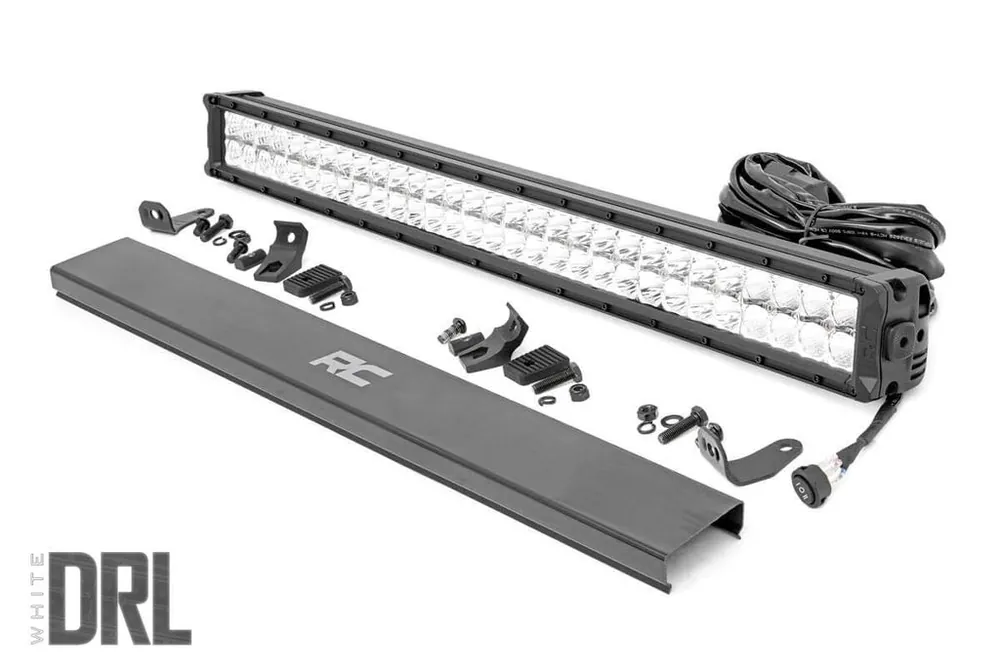 30-inch Cree LED Light Bar Dual Row Chrome Series w/ Cool White DRL Rough Country Direct From Manufacturer