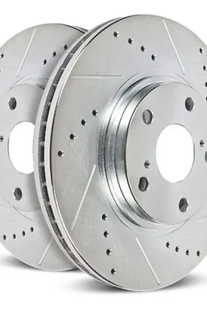 Power Stop 19 Mercedes-Benz Sprinter 4500 Rear Drilled & Slotted Rotor (Pair) Top Pick
