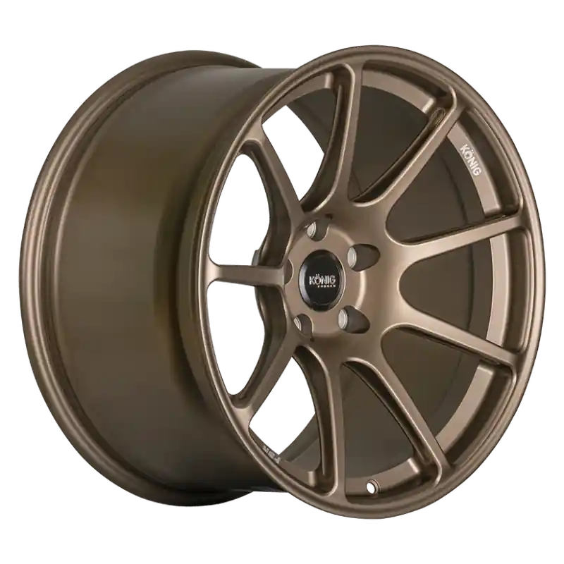 Konig Forged F5R 19x8.5 5x114.3 ET30 Satin Bronze Wheel (Knurled Bead) Seasonal Sale