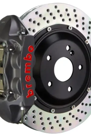 Brembo 02-07 Coupe/Spyder/04-07 GranSport Rr GTS BBK 4 Pist Cast 380x28 2pc Rotor Drilled-Black HA Holiday Sale
