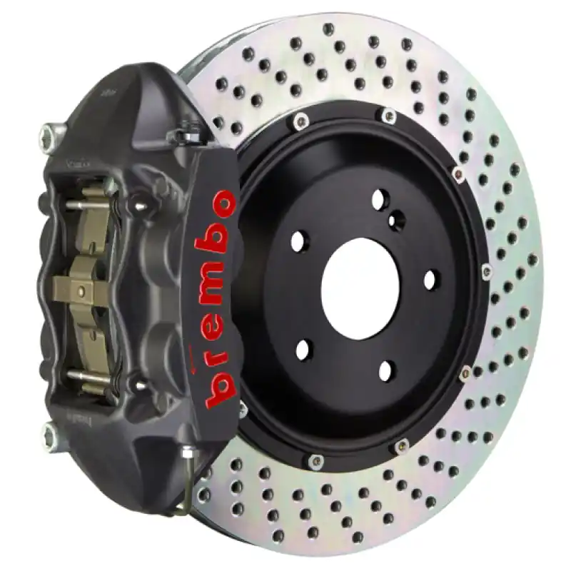 Brembo 02-07 Coupe/Spyder/04-07 GranSport Rr GTS BBK 4 Pist Cast 380x28 2pc Rotor Drilled-Black HA Holiday Sale