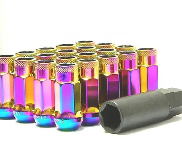 Bulk Order Wheel Mate Muteki SR48 Open End Locking Lug Nut Set of 4 - Blue 12x1.25 48mm