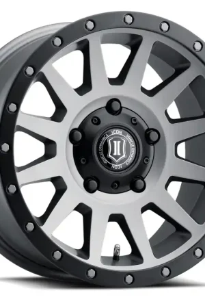 Handmade ICON Compression 17x8.5 5x150 25mm Offset 5.75in BS 110.1mm Bore Titanium Wheel