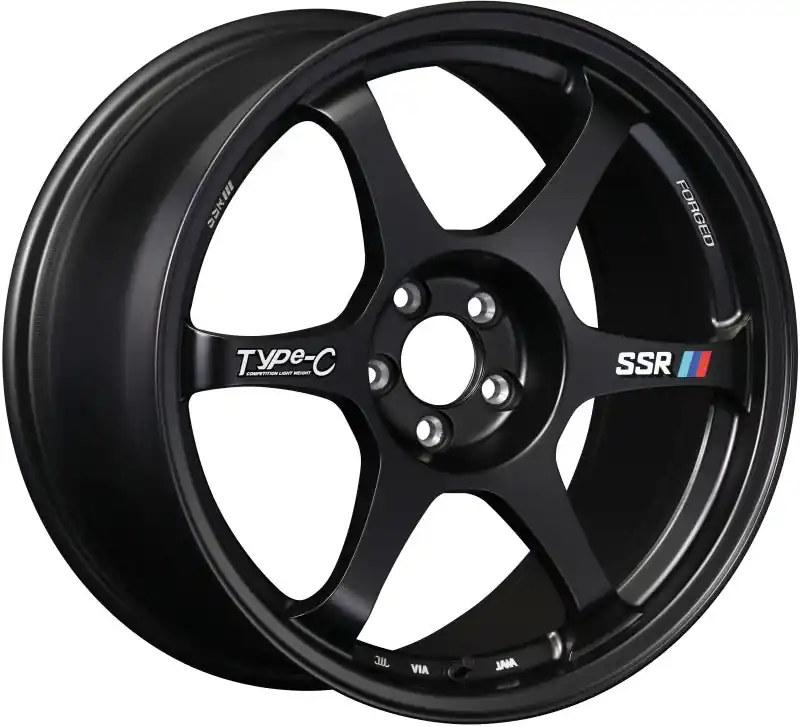 SSR Type-C Forged 18x9.5 +22 5/114.3 - Sprint Black Wheel Luxury