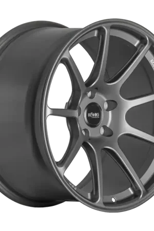 Konig Forged F5R 18x10.5 5x114.3 ET25 Ash Silver Wheel (Knurled Bead) Fresh Stock