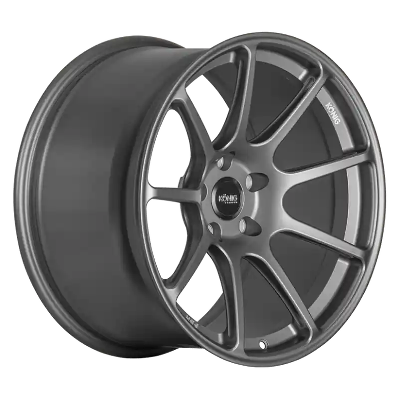 Konig Forged F5R 18x10.5 5x114.3 ET25 Ash Silver Wheel (Knurled Bead) Fresh Stock