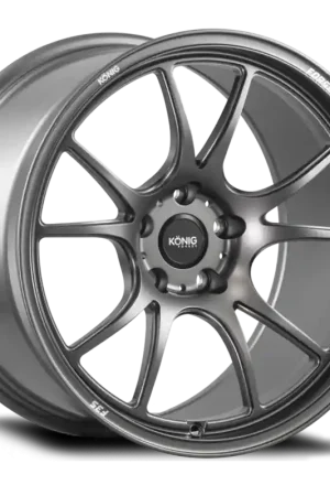 Affordable Konig Forged F3S 18X10.5 5X130 ET44 Satin Charcoal Knurled Bead