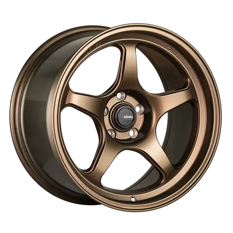 Hot Deal Konig Hyperspec 18x8.5A 5x108 ET42 Matte Bronze Wheel (Knurled Bead)