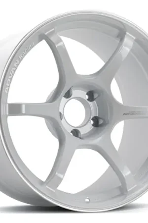Must Have Advan RG-4 18x7 +41 4x100 Racing White Metallic and Ring Wheel