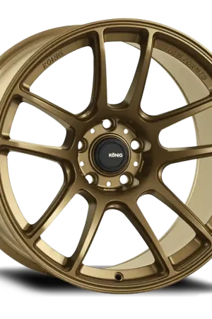 Konig Heliogram 17X8.5 5X114.3 ET38 Matte Bronze Knurled Bead Flow Formed Luxury