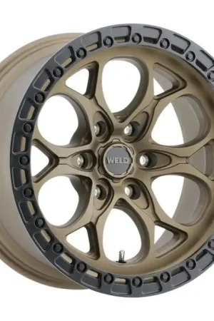 Brand New Weld 17x9 Ledge 6 6x135 ET00 BS 5.00 Satin BRZ / Satin BLK Ring 87.1