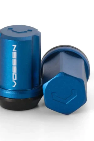 Bulk Order Vossen 35mm Lock Nut - 14x1.5 - 19mm Hex - Cone Seat - Blue (Set of 4)
