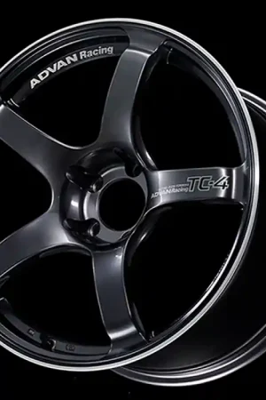 Secure Checkout Advan TC4 18x10.5 +15 5x114.3 Racing Gun Metallic and Ring Wheel