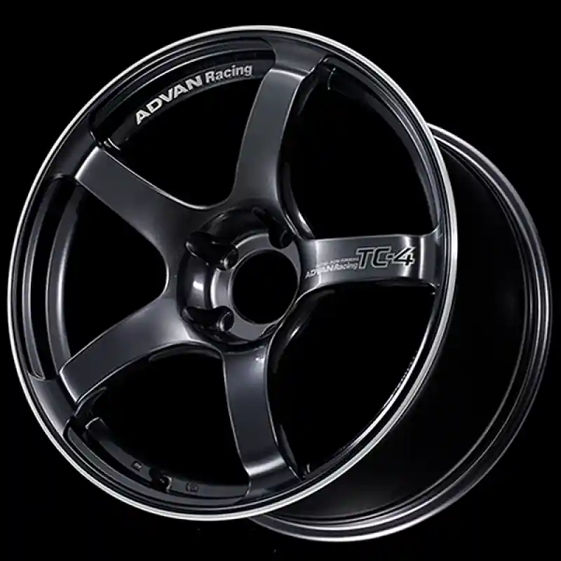 Secure Checkout Advan TC4 18x10.5 +15 5x114.3 Racing Gun Metallic and Ring Wheel